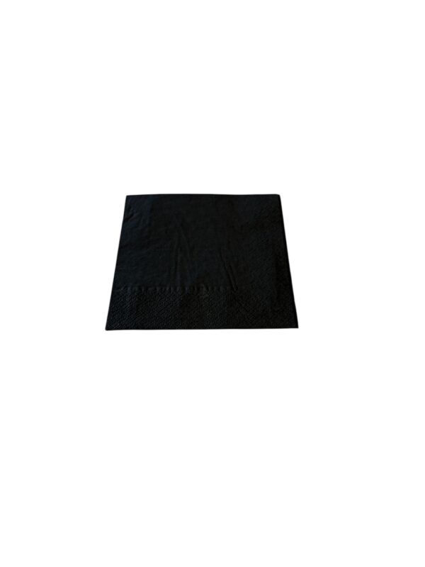 Servett Svart 24x24 3-Lag 1/4-Vikt 2000st