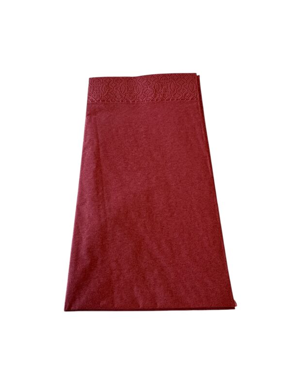 Servett Vinröd 40x40cm 3-Lag 1/8-Vikt 1000st