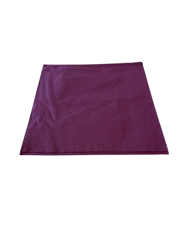 Servett Aubergine 40x40cm 3-Lag 1/4-Vikt 1000st