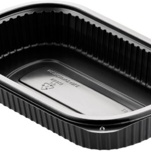 Matlåda 1-Fack Svart 800ml 250st