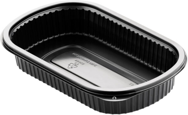 Matlåda1-Fack Svart 800ml 250st
