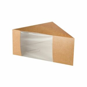 Sandwichlådor Papper Med Fönster 123x123mmx82 mm 500st