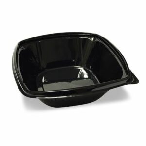 Salladskål Fyrkantig Svart 750ml 300st