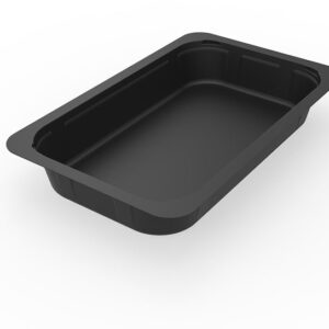 Duniform Svart 1/4GN 1-Fack 263x161x40mm 225st