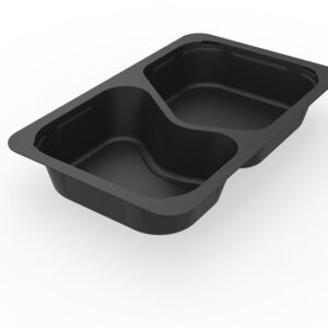 Duniform Svart 1/4GN 1-Fack 263x161x43mm 225st