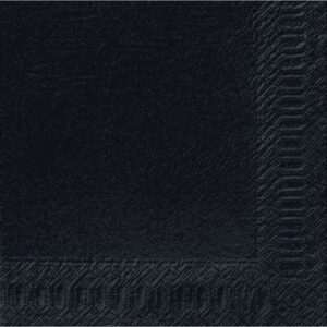 Servett Svart 40x40cm 3-lag 1/4-Vikt 1000st
