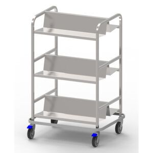 Kassettvagn 3 plan för 12 kassetter, monterad