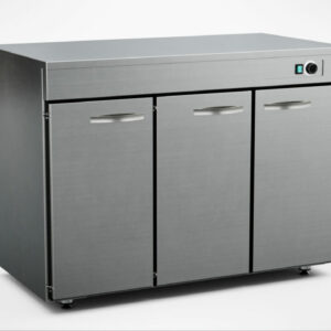 Värmebänk 1200mm, 3 dörrar