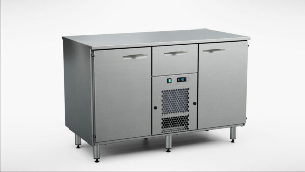 Kylbänk för bageri 1350x700x900 mm, 2 dörrar, 1 draglåda
