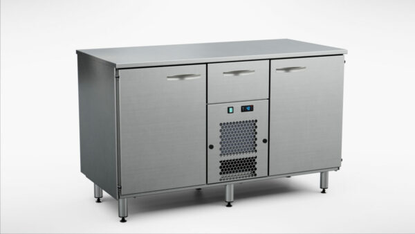 Kylbänk för bageri 1450x700x900 mm, 2 dörrar, 1 draglåda