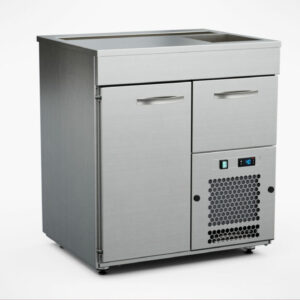 Barkylbänk 800x650x900 mm, 1 dörr, 1 draglåda