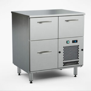 Dryckeskylbänk för öl/vin 800x650x900 mm, 3 draglådor