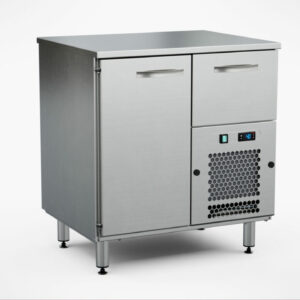 Dryckeskylbänk för öl/vin 800x650x900 mm, 1 dörr, 1 draglåda