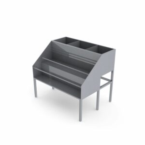 Speedrack med iskorg och flaskställ, 1200mm