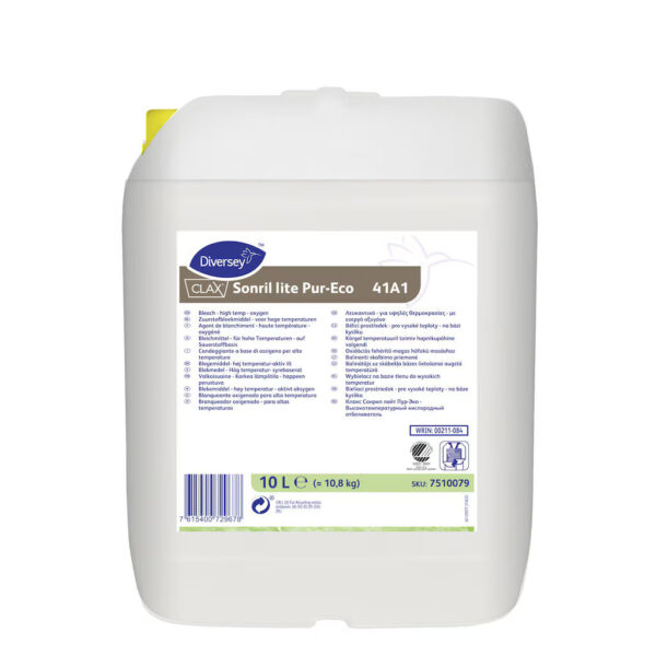 Blekmedel Clax Sonril lite Pur-Eco 41A1 10L - Syrebaserat blekmedel - hög temperatur