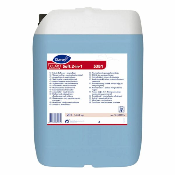 Neutraliseringsmedel Clax Soft 2-in-1 53B1 20L - Kombinerat neutraliseringsmedel och antistatmedel