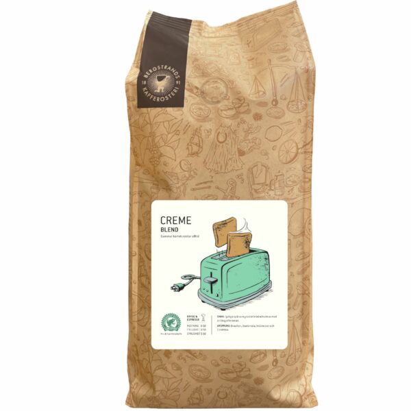 Bergstrands Creme Mörkrost Hela Bönor 4x1000g