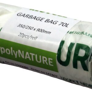 Kompostpåse Vit PolyNature 70L 200st