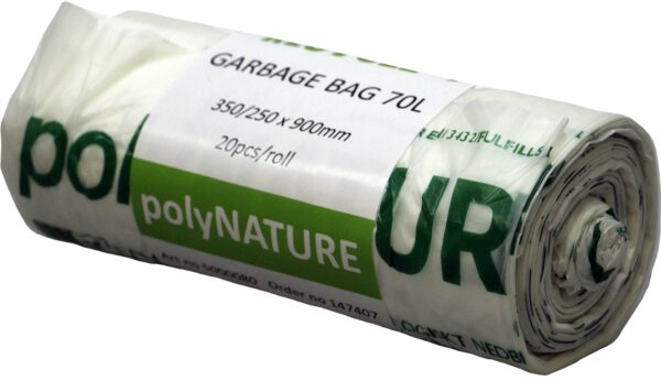 Kompostpåse Vit PolyNature 70L 200st