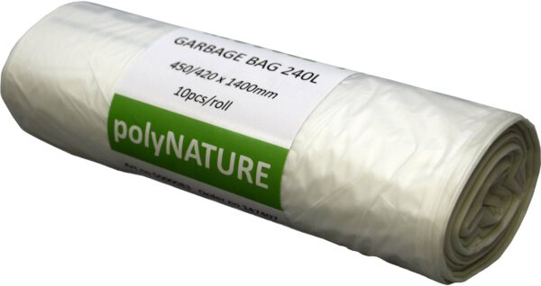 Kompostpåse Vit PolyNature 240L 120st